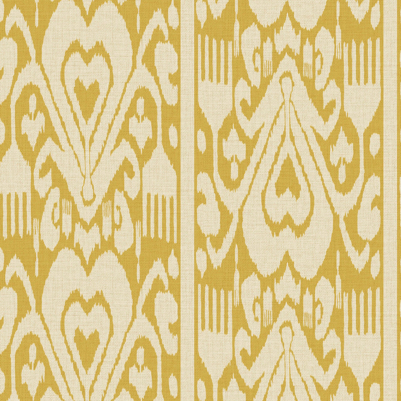 149537 Artisanal Ikat Yellow Joules AW26 Wallpaper by Joules