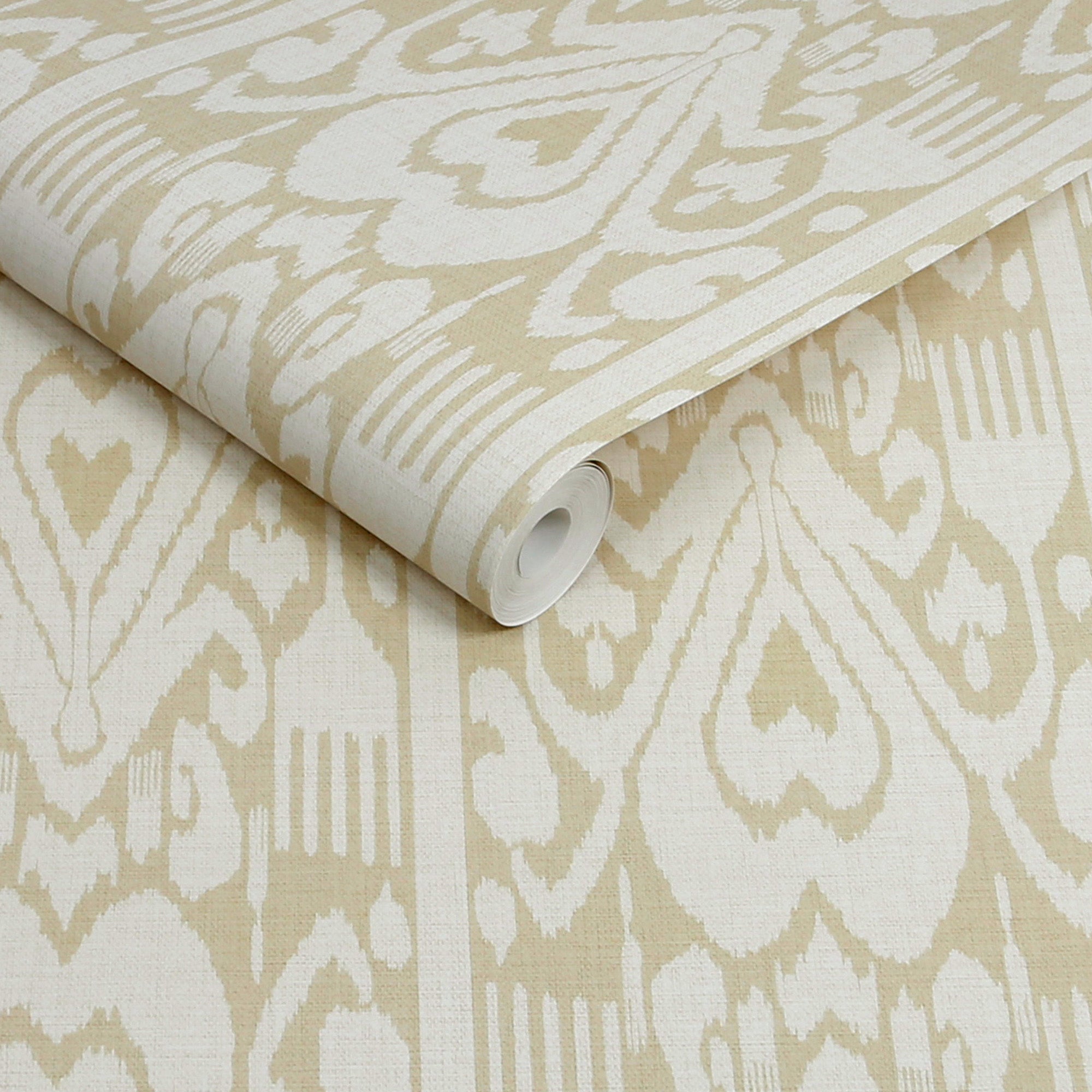 149540 Artisanal Ikat Cream Joules AW26 Wallpaper by Joules