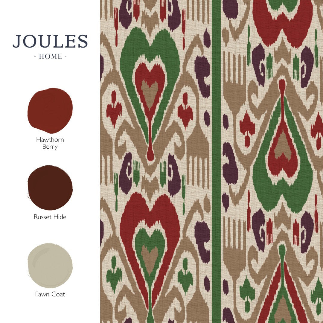149543 Artisanal Ikat Multi Joules AW26 Wallpaper by Joules