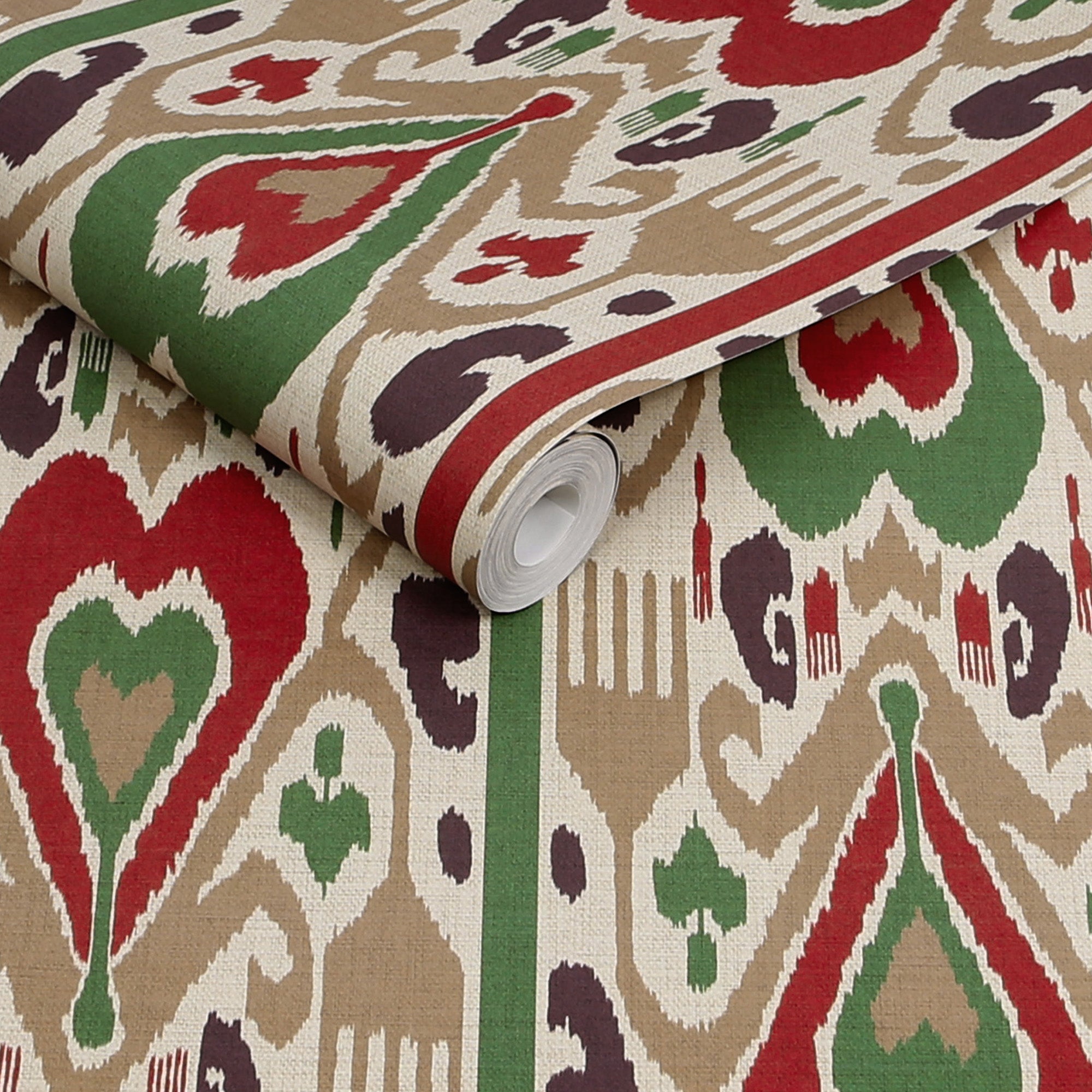 149543 Artisanal Ikat Multi Joules AW26 Wallpaper by Joules