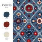 149552 Festival Floral Trellis Blue Joules AW26 Wallpaper by Joules