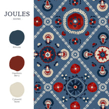 149552 Festival Floral Trellis Blue Joules AW26 Wallpaper by Joules