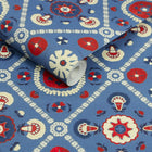 149552 Festival Floral Trellis Blue Joules AW26 Wallpaper by Joules