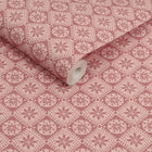 149555 Meadow Geo Pink Joules AW26 Wallpaper by Joules