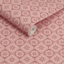 149555 Meadow Geo Pink Joules AW26 Wallpaper by Joules