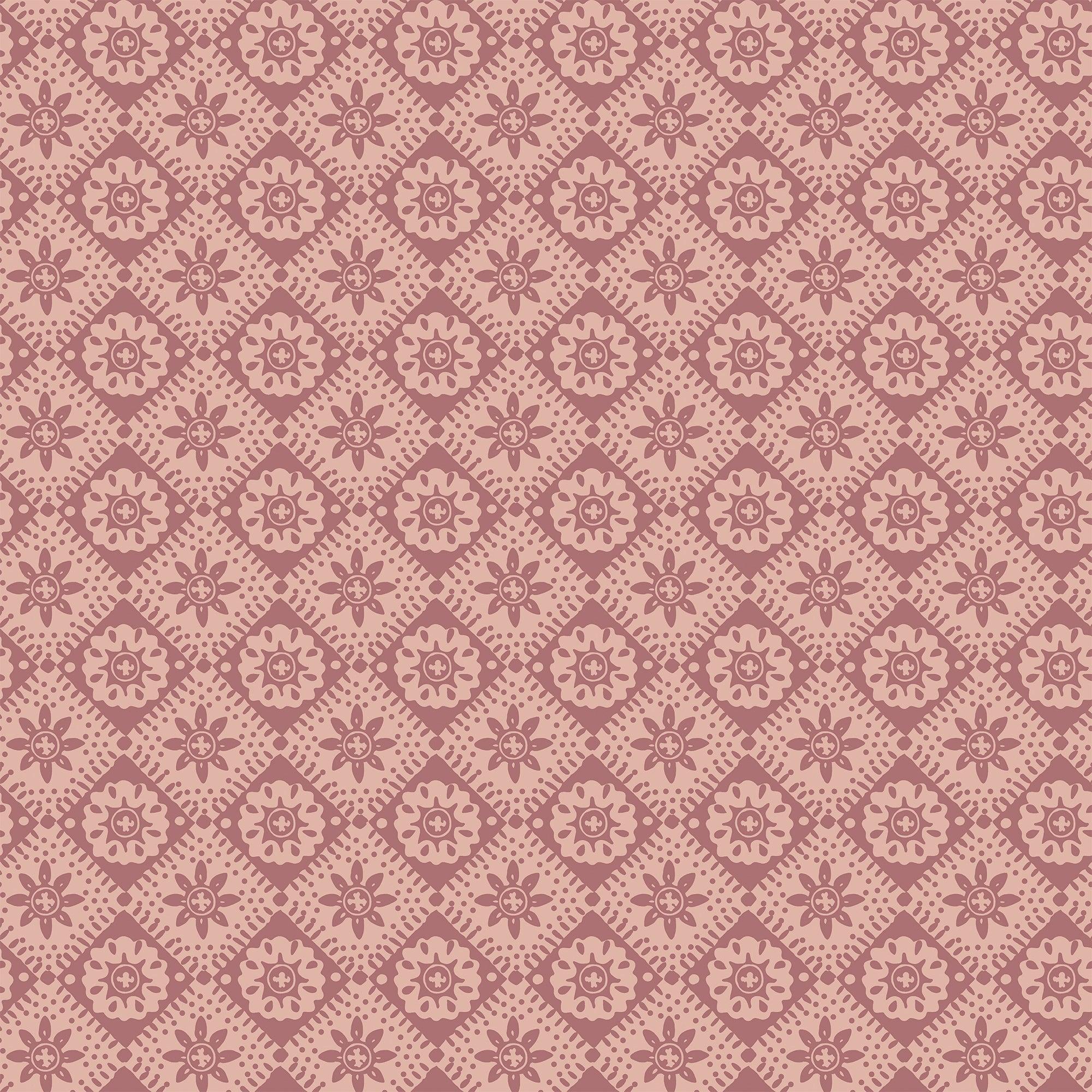 149555 Meadow Geo Pink Joules AW26 Wallpaper by Joules