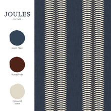 149561 Palm Leaf Stripe Blue Joules AW26 Wallpaper by Joules