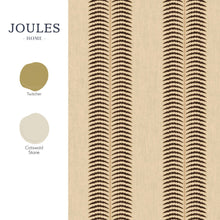 149564 Palm Leaf Stripe Cream & Brown Joules AW26 Wallpaper by Joules