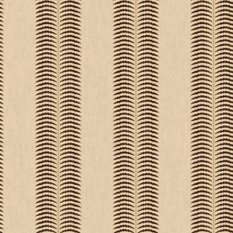 149564 Palm Leaf Stripe Cream & Brown Joules AW26 Wallpaper by Joules