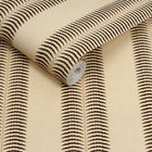 149564 Palm Leaf Stripe Cream & Brown Joules AW26 Wallpaper by Joules