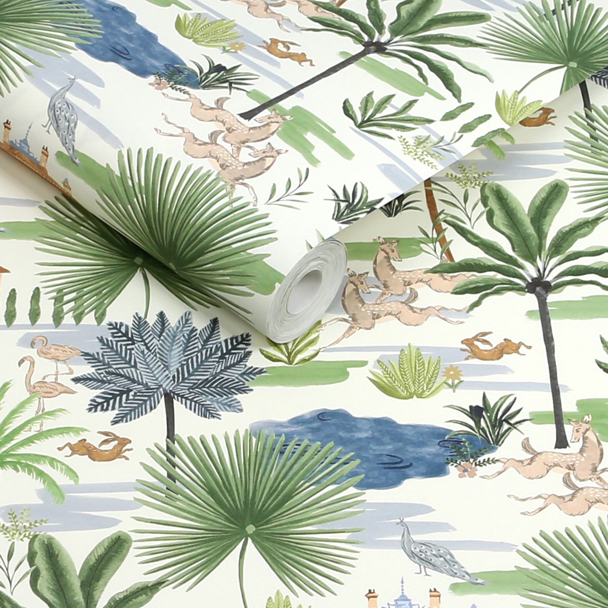 149567 Country House Garden Green Joules AW26 Wallpaper by Joules