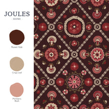 149576 Festival Floral Trellis Red Joules AW26 Wallpaper by Joules