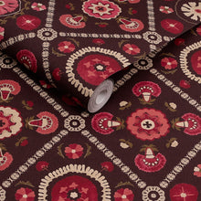 149576 Festival Floral Trellis Red Joules AW26 Wallpaper by Joules