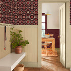 149576 Festival Floral Trellis Red Joules AW26 Wallpaper by Joules