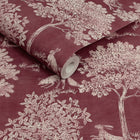 149579 Fox & Hare Red Joules AW26 Wallpaper by Joules