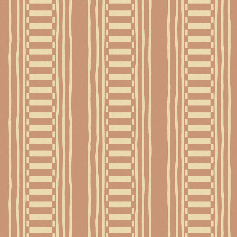 149619 The Curiosity Shop Stripe Blush Wallpaper by Rockett St George - flat