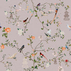 149627 The Secret Garden Chinoiserie Dusty Lilac Wallpaper by Rockett St George - flat