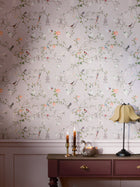 149627 The Secret Garden Chinoiserie Dusty Lilac Wallpaper by Rockett St George - detail
