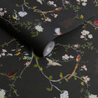 149628 The Secret Garden Chinoiserie Black Ink Wallpaper by Rockett St George - roll