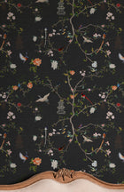 149628 The Secret Garden Chinoiserie Black Ink Wallpaper by Rockett St George - room
