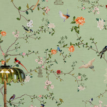 149631 The Secret Garden Chinoiserie Green Tea Wallpaper by Rockett St George - room