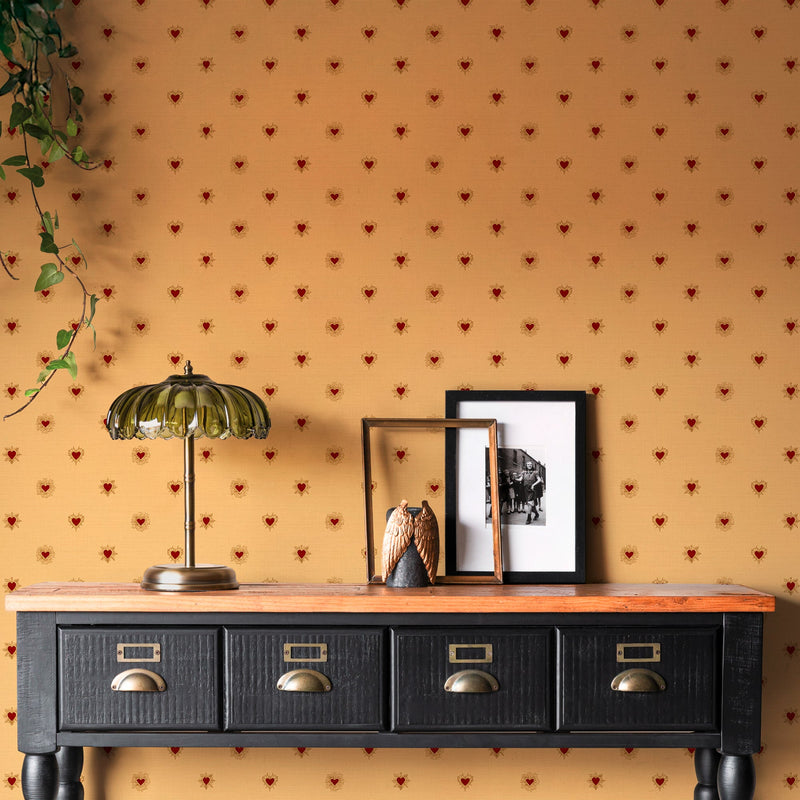 149640 Sacred Hearts Golden Hour Red Wallpaper by Rockett St George - room