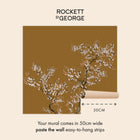 150156FXST Blossom Mischief Antique Gold Mural by Rockett St George - detail