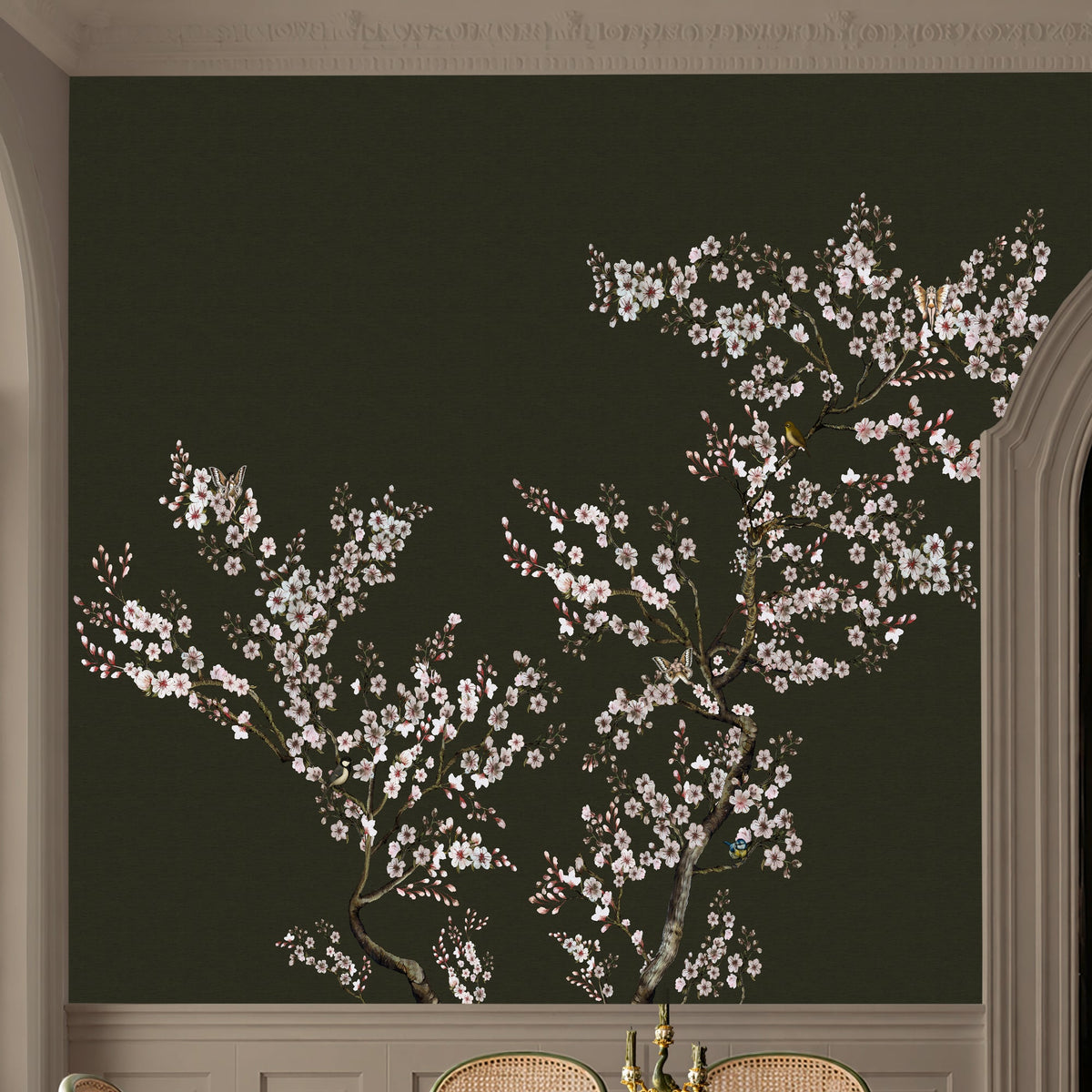 150167FXST Blossom Mischief Forest Mural by Rockett St George - room
