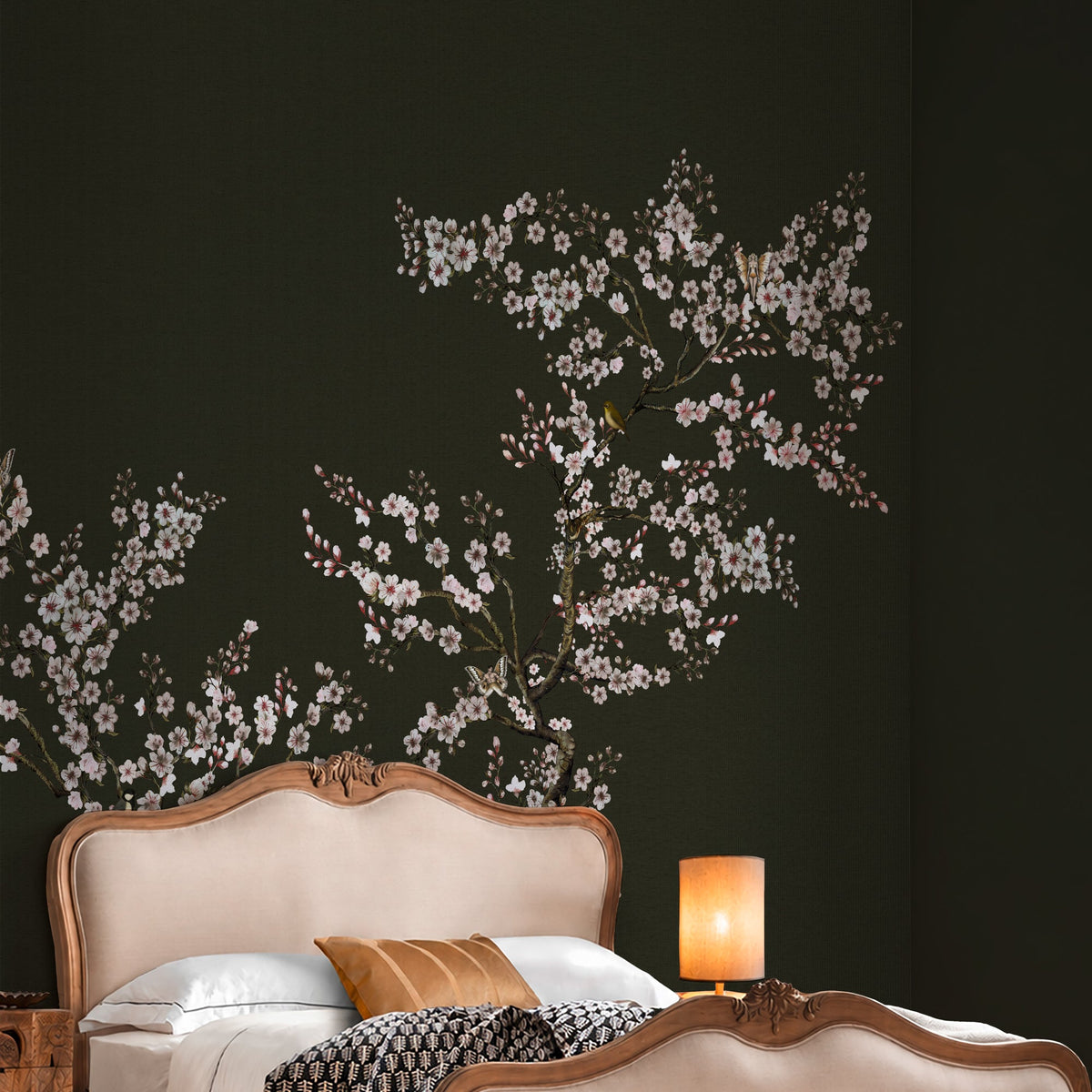 150167FXST Blossom Mischief Forest Mural by Rockett St George - room
