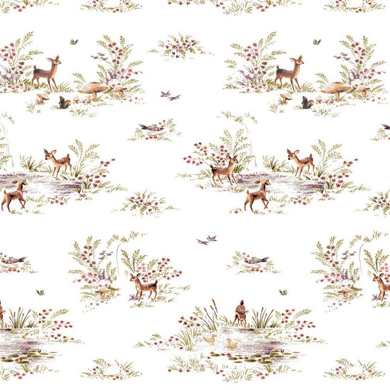 154-159055 Deer Mural Forest Friends Wallpaper By Today Interiors