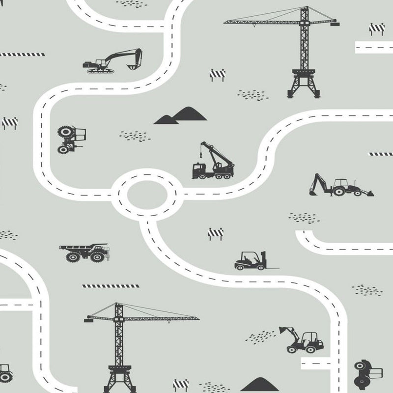 154-159058 Building Site Mural Forest Friends Wallpaper By Today Interiors