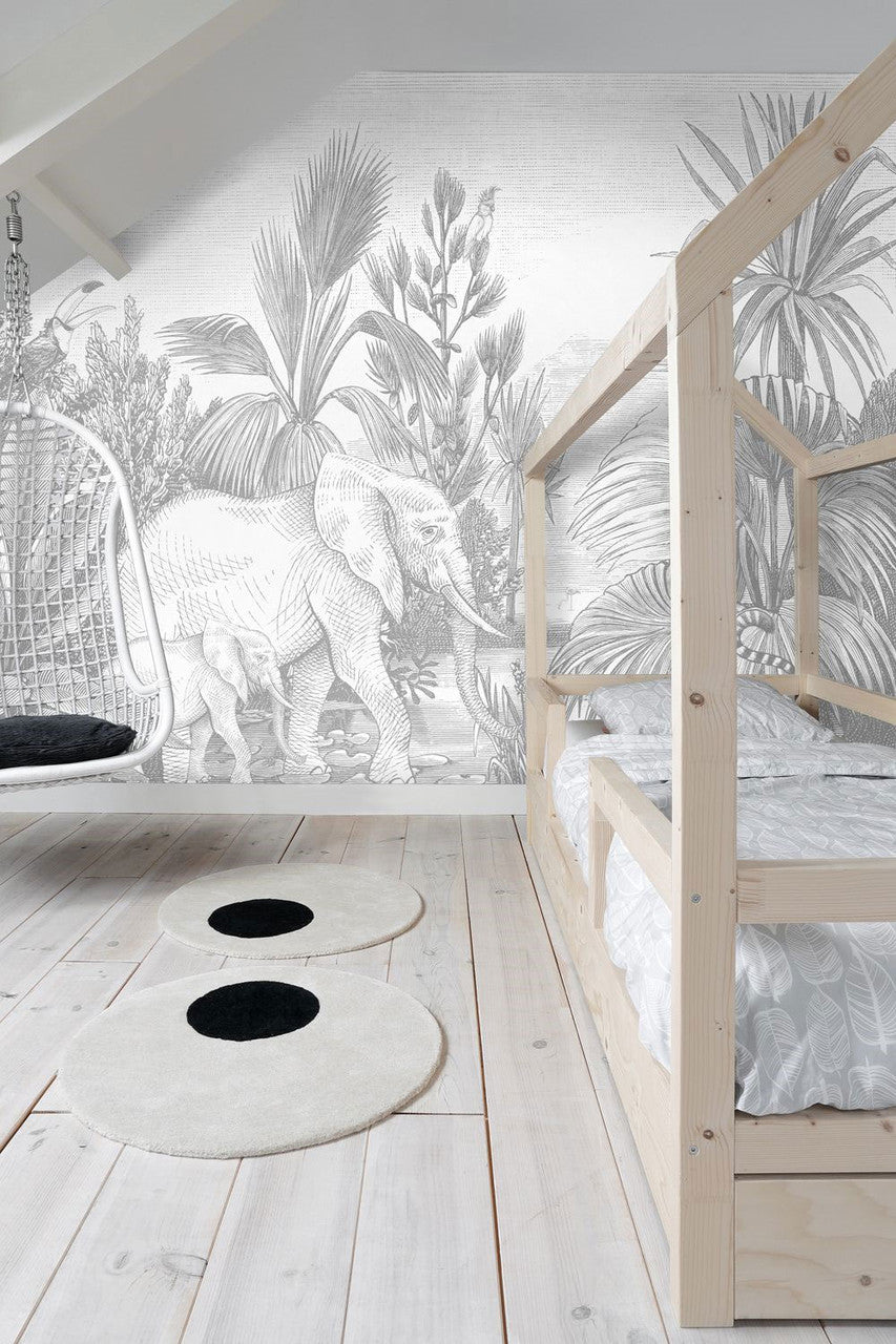 154-159061 Jungle Mural Forest Friends Wallpaper By Today Interiors