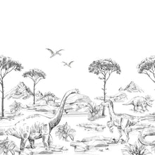 154-159063 Prehistoric Mural Forest Friends Wallpaper By Today Interiors