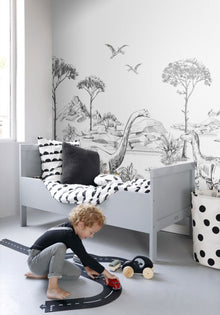 154-159063 Prehistoric Mural Forest Friends Wallpaper By Today Interiors