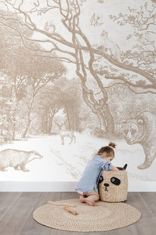 154-159064 Woodland Mural Forest Friends Wallpaper By Today Interiors