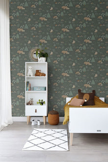 157-139249 Woods Forest Friends Wallpaper By Today Interiors