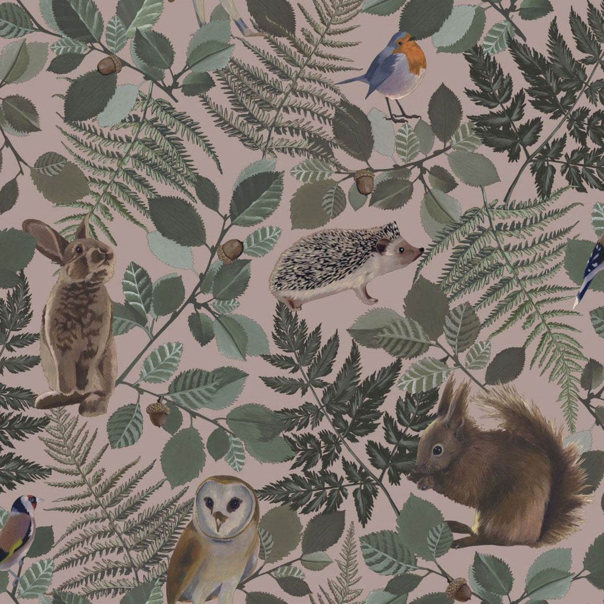 157-139252 Forest Forest Friends Wallpaper By Today Interiors