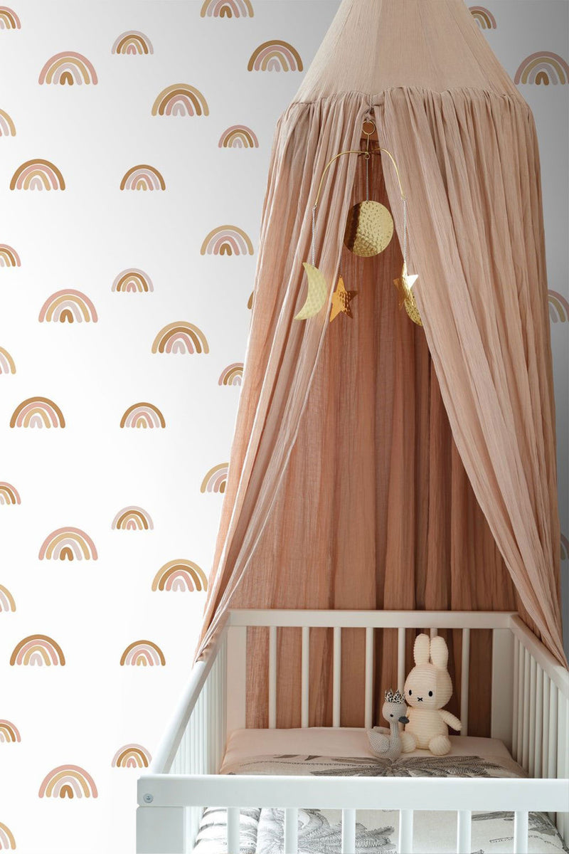 157-139253 Rainbow Forest Friends Wallpaper By Today Interiors