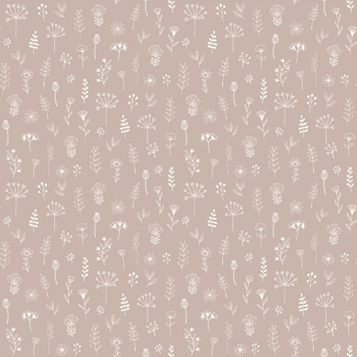 157-139280 Linear Floral Forest Friends Wallpaper By Today Interiors