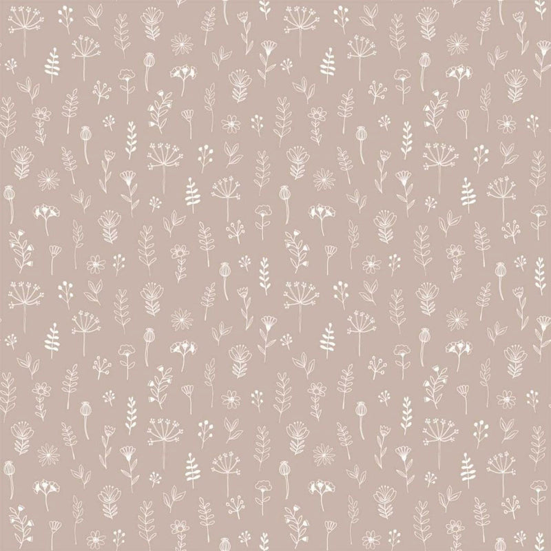 157-139280 Linear Floral Forest Friends Wallpaper By Today Interiors