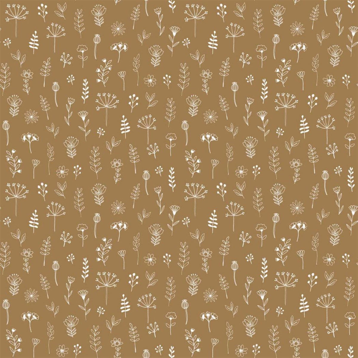 157-139281 Linear Floral Forest Friends Wallpaper By Today Interiors