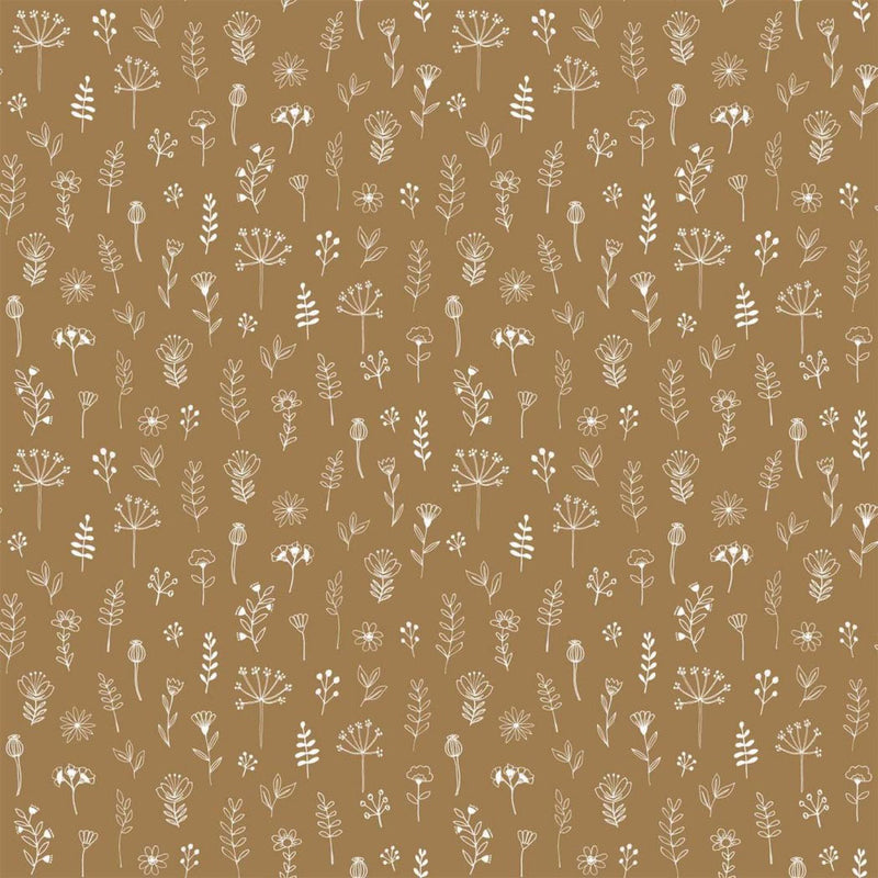 157-139281 Linear Floral Forest Friends Wallpaper By Today Interiors