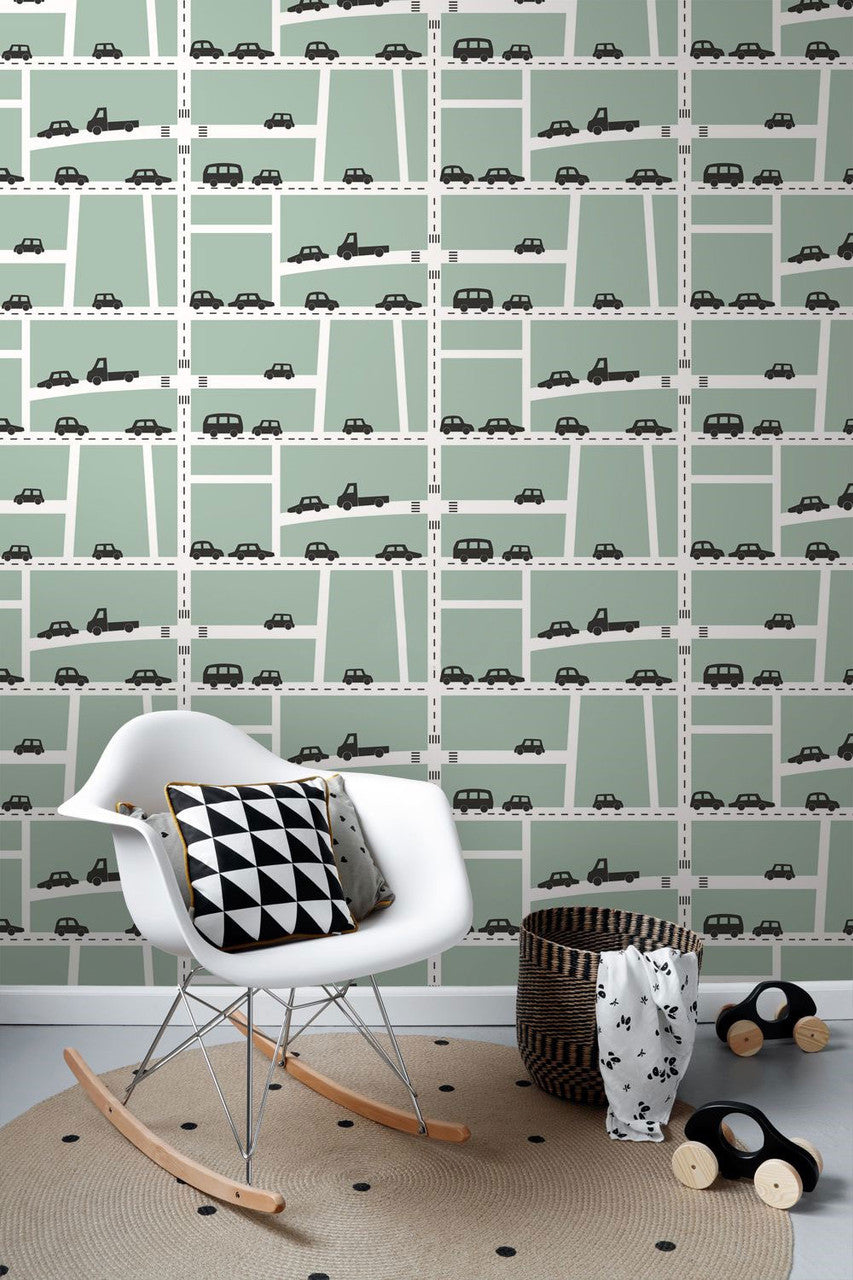 157-139283 On The Road Forest Friends Wallpaper By Today Interiors
