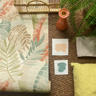 1600 Sarika Leaf Cream Green Wallpaper by Belgravia