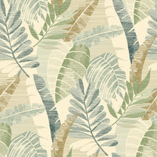 1601 Sarika Leaf Green Gold Wallpaper by Belgravia