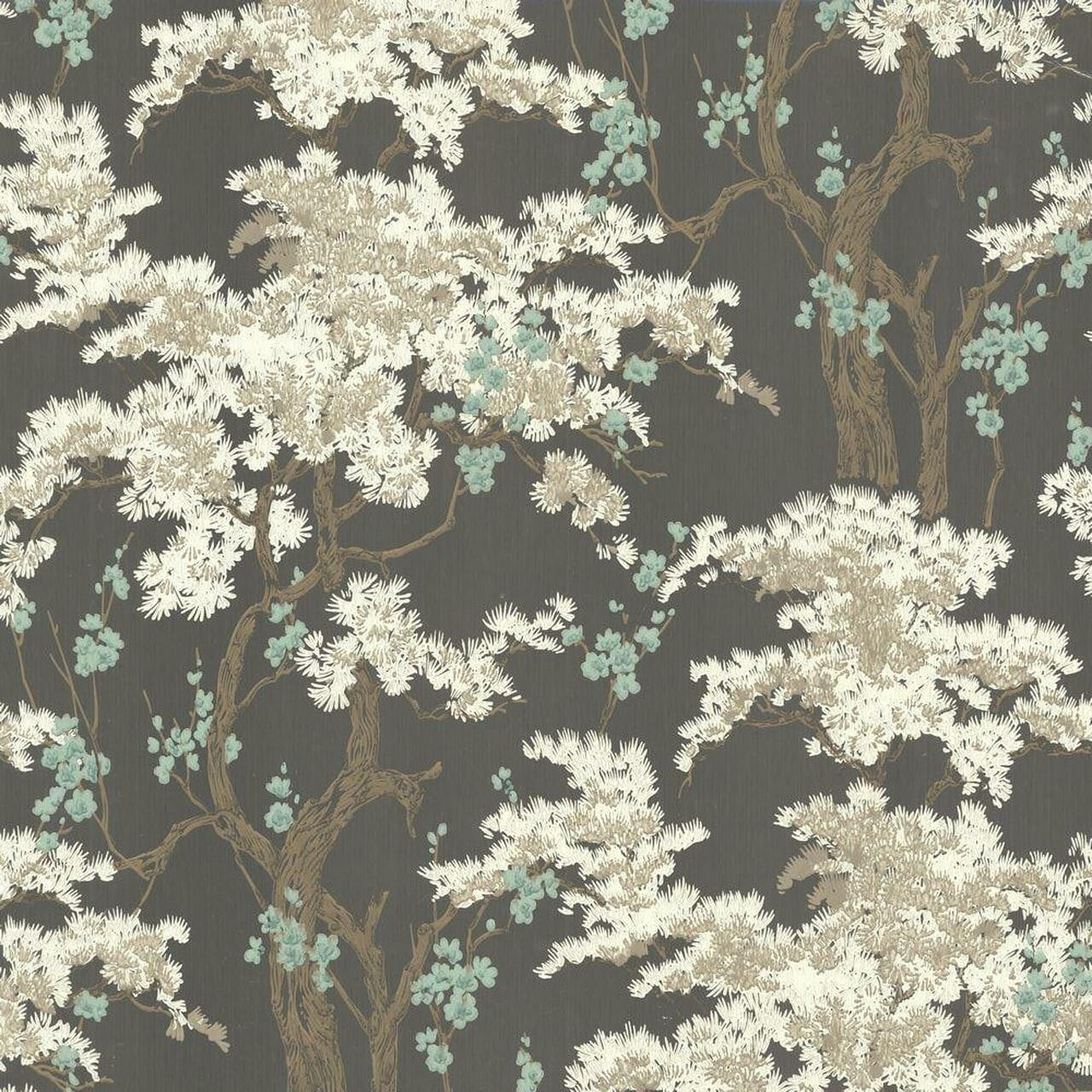 1602-100-01 Harewood Avington Foil Wallpaper By 1838 Wallcoverings