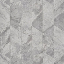 1674-908 Chisel Perspective Pewter Wallpaper by Prestigious Textiles