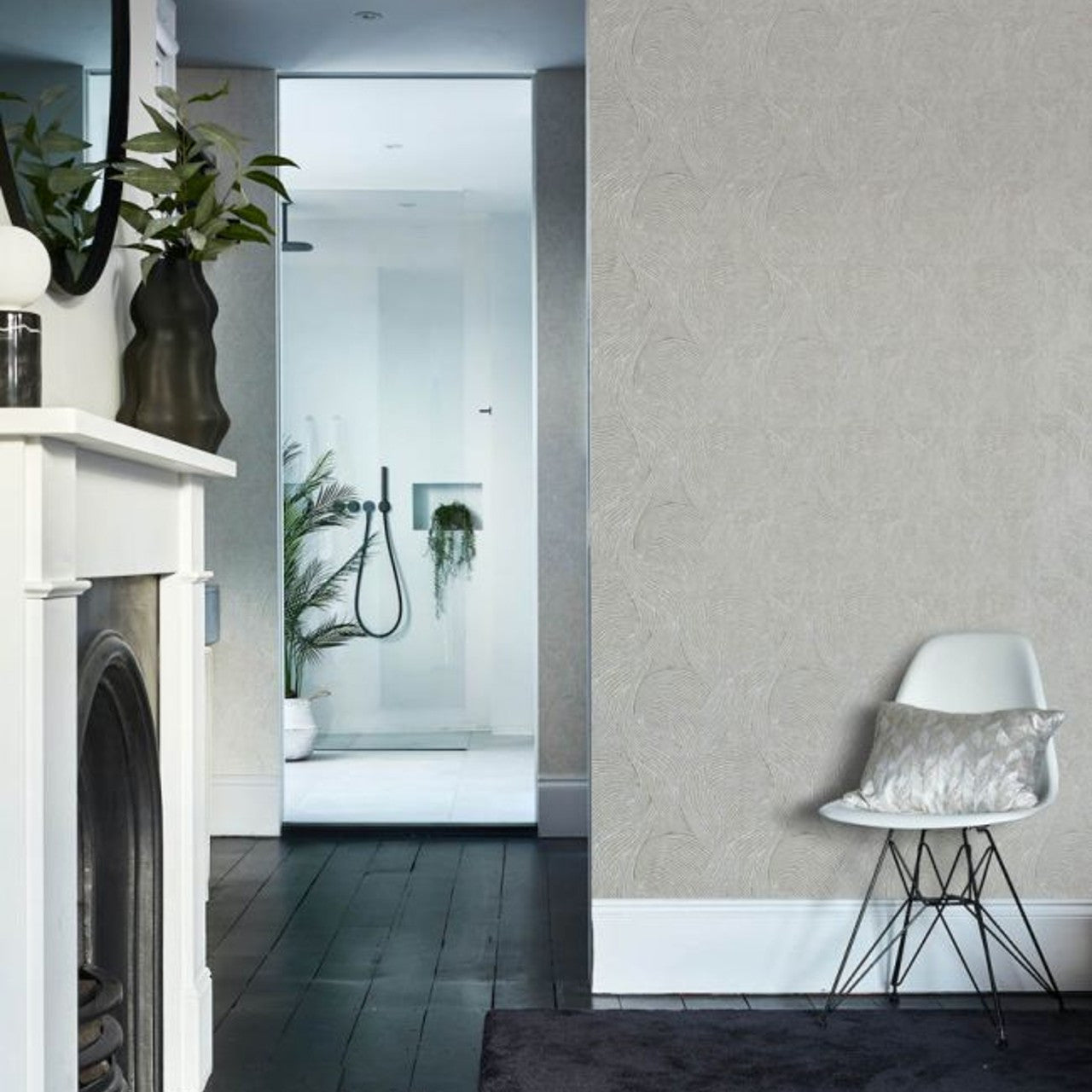 1675-031 Engrave Perspective Linen Wallpaper by Prestigious Textiles