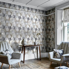 1677-908 Grayson Perspective Pewter Wallpaper by Prestigious Textiles