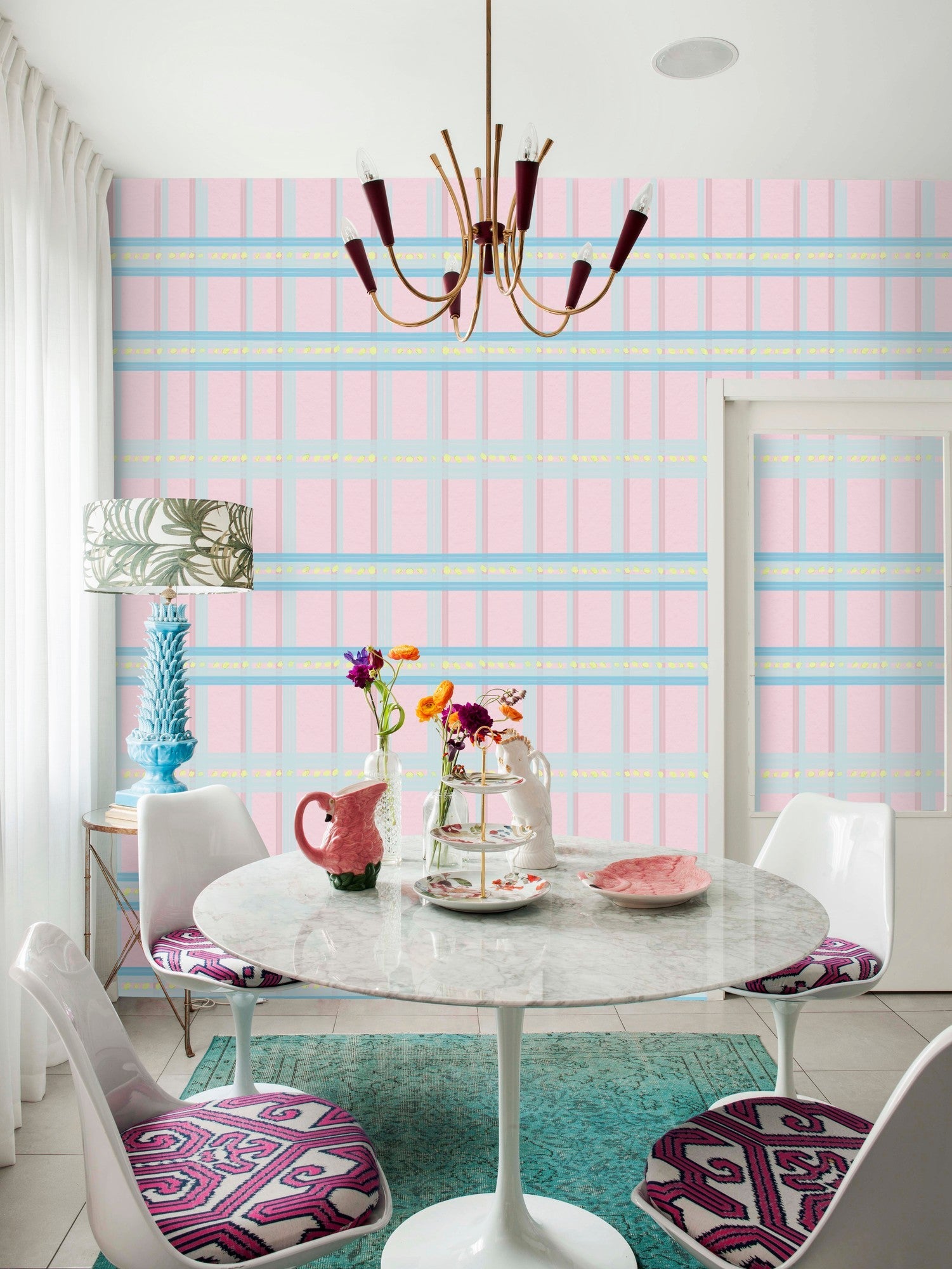P3308-4 Squares Pink (P3308-4) Diversity Mural by Tres Tintas